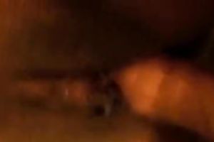 My lewd hubby copulates my bald fur pie and cums on my pubis
