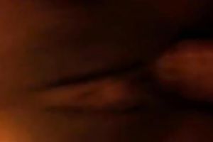 My lewd hubby copulates my bald fur pie and cums on my pubis