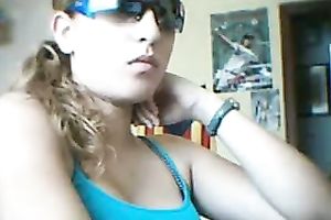 Solo episode with my ex GF toying her curly fur pie to big O