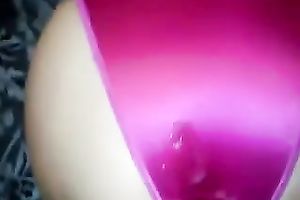 Fat bottomed bitch wishes me to cum on her silky pants