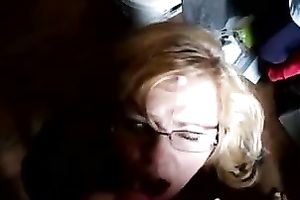 Lewd blond wench admires me with her breathtaking oral pleasure skills