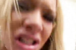 Crazy golden-haired with a valuable tattoo on her fascinating bum can't live without cowgirl position