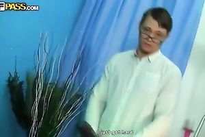 Two student honeys take up with the tongue whipped ball cream from meatballs and sex-toy fuck every other