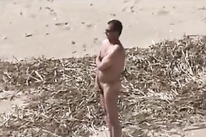 Got caught fucking his sweetheart at the beach from the back