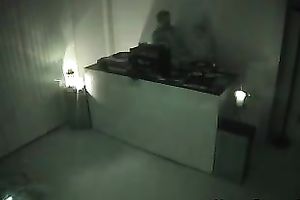 Nasty golden-haired seduces a man in a hotel and gives head to him