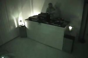 Nasty golden-haired seduces a man in a hotel and gives head to him