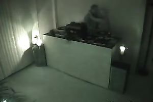 Nasty golden-haired seduces a man in a hotel and gives head to him