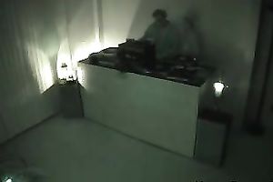 Nasty golden-haired seduces a man in a hotel and gives head to him