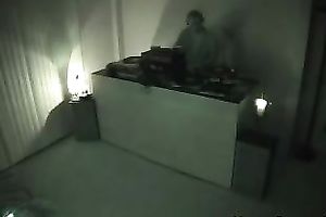 Nasty golden-haired seduces a man in a hotel and gives head to him