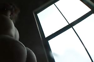 Thick seductress in glasses shows off her big a-hole