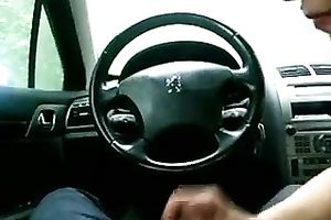 A stunning blowjob in a car from my naughty fuckbuddy