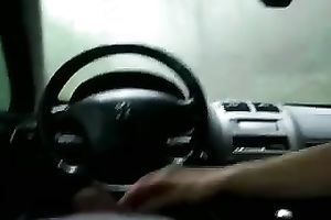 A stunning blowjob in a car from my naughty fuckbuddy