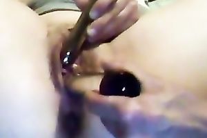 My concupiscent girl masturbates and allows me to aid her