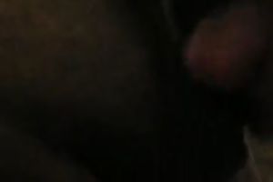 This white chick deepthroats my large dark rod like a pro