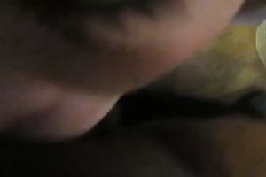 This white chick deepthroats my large dark rod like a pro