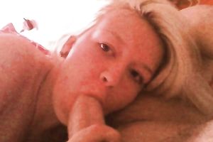 My naughty girlfriend sucks my rod and licks my balls like a true bitch