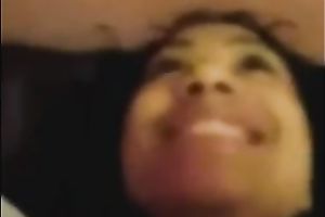 Hot and perverted brunette hair Mexican girlfriend rolls her eyes in big O