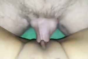 Fucking and toying my wife's slit at the same time