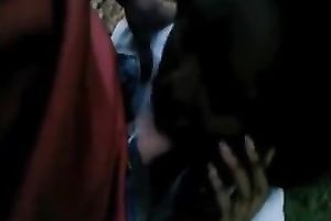 Sassy ebon slutty wife gives me a sexy oral-service in the park