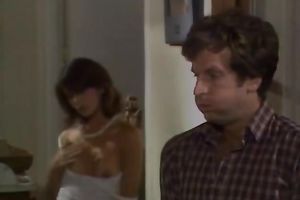 Brunette cheating wife in corset rides hard dong like a real cowgirl