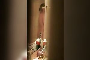 Spying my roommate having fine large wazoo