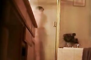 Spying my roommate having fine large wazoo