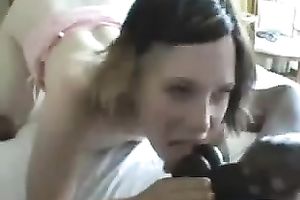 My sexually excited GF works on my dark weiner in hardcore POV video