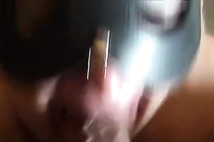 My masked plump wife sucks my prick untill it explodes with sperm