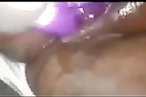 Brown skin twat is all soaking moist during masturbation