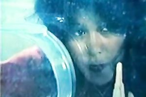 Horny Indian slutty wife licks unshaved muff in 3some retro scene