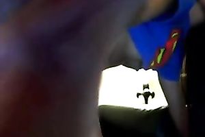 Brunette legal age teenager in Supergirl T-shirt toys her love tunnel to agonorgasmos