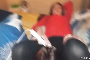 College lesbian act and 3some