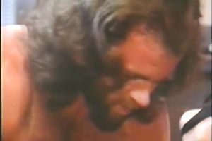 Retro blond milf sucks a shaft and receives properly drilled