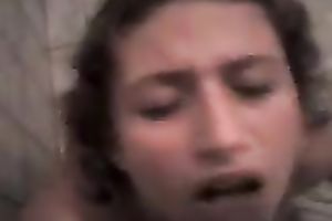 Filthy doxy that I met in the hotel desires sex in my room