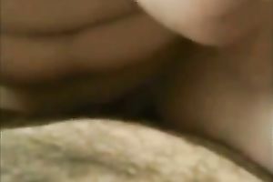 POV scene with a well-endowed coed engulfing and riding my cock