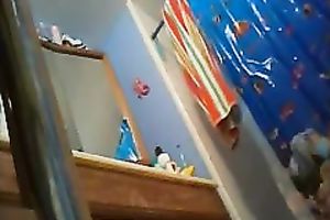 Hidden cam video with my ex GF looking at herself in the mirror