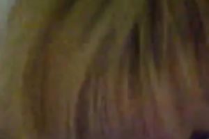 My slender golden-haired GF demonstrates her body and gives head to me