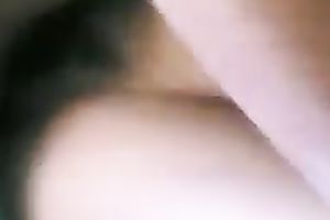 My pleasant and slender Malay juvenile white bitch riding on top of me