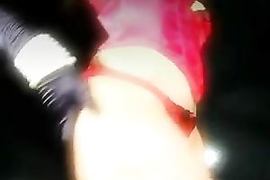 Demonstrating my booty and cleavage for the camera