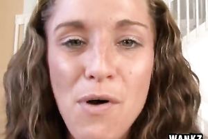 Tight teeny bitch gives masturbation solo to pay for college