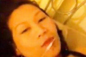 My unthinkably lascivious Asian girlfriend is proud of her bald vagina