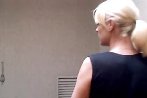 Hot and excited golden-haired doxy with well stacked body screwed hard