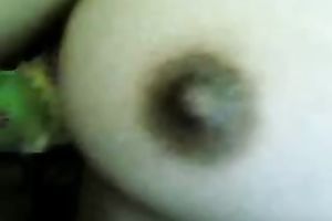 Busty hawt Malay legal age teenager girlfriend romping on my schlong