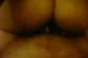 Dirty cheap doxy receives her messy vagina polished by riding my penis