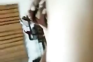 Nice exotic babe makes out with her lover in homemade episode