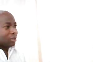 Long-haired blond sucks a BBC and acquires her muff slammed