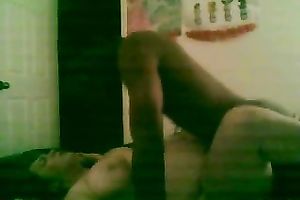 This skanky nympho wants my large dark schlong in her thick cookie