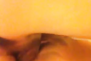 Teasing my bitch's wet crack previous to banging her missionary style