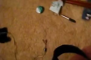 Skinny ginger cheating wife films herself in front of the mirror