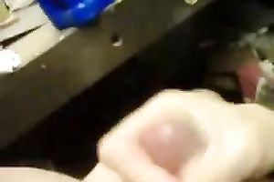 Mature golden-haired colleague gives me valuable tugjob at work